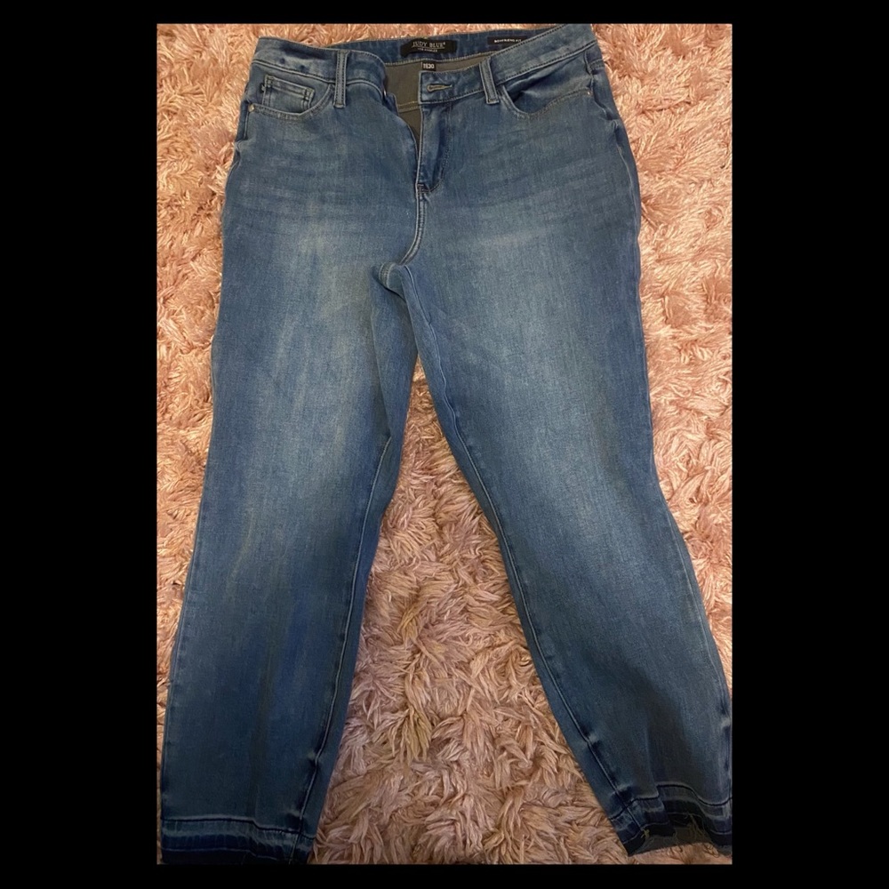 Judy Blue boyfriend fit Thermal denim jeans 11